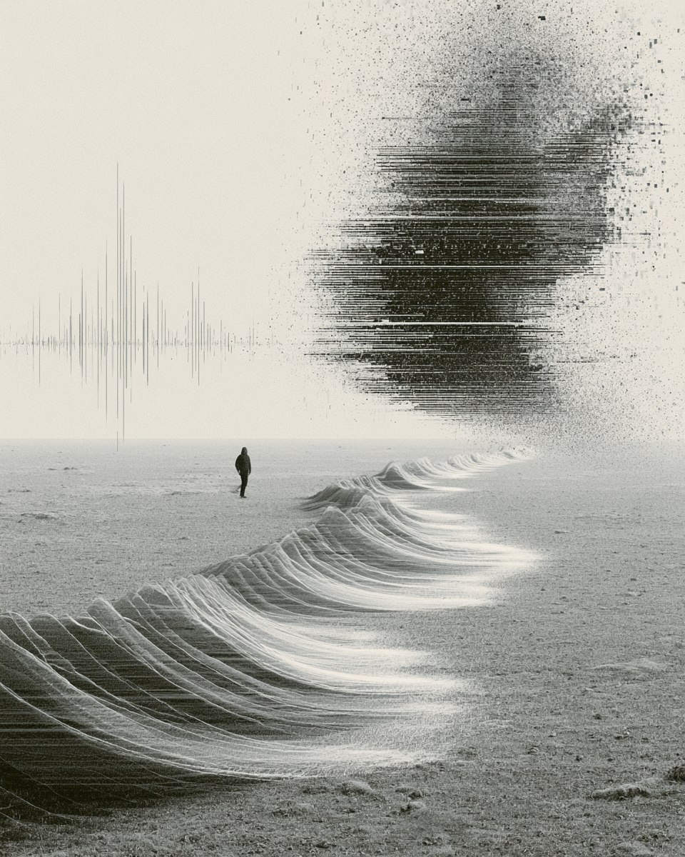 Signal dissolving into noise — coordinated information operations.