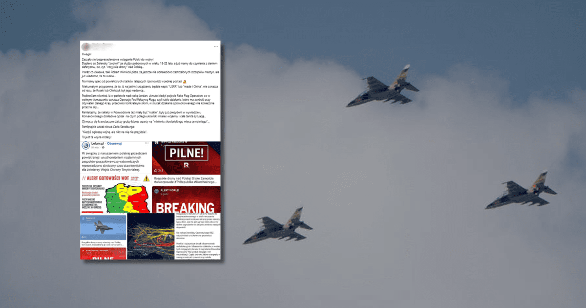 Demagog debunk: the drone attack was not a Ukrainian provocation
