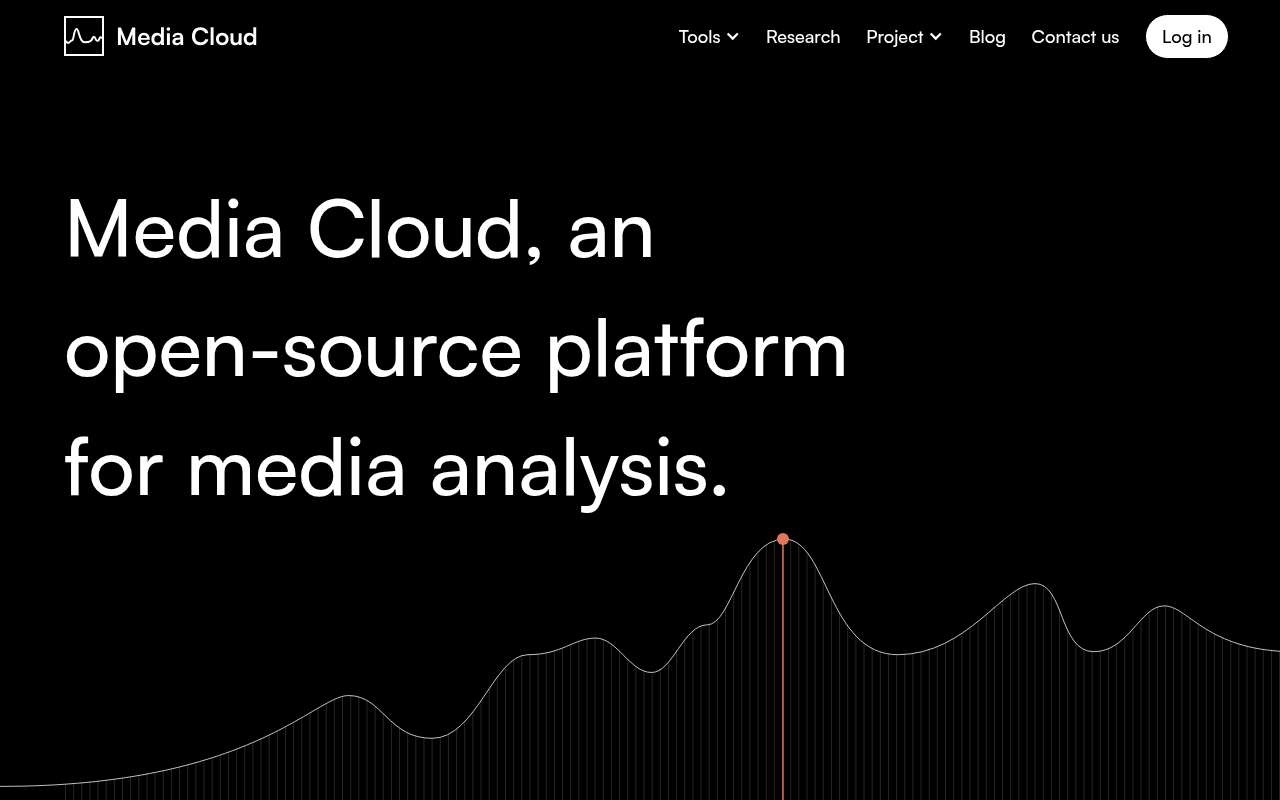 Media Cloud open source media analysis platform